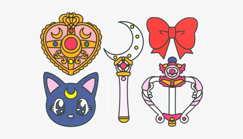 Sailor Moon Clipart Compact Transparent - Sailor Moon Symbols, transparent png #1859448