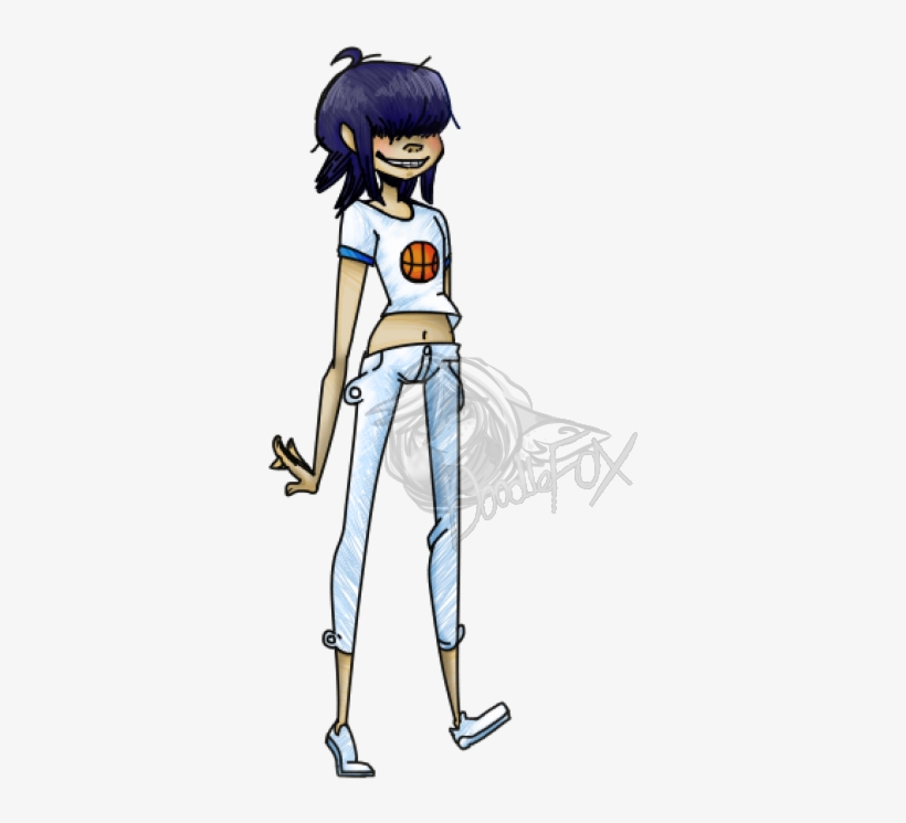 Noodle - Gorillaz - - Gorillaz Noodle Full Body, transparent png #1859746