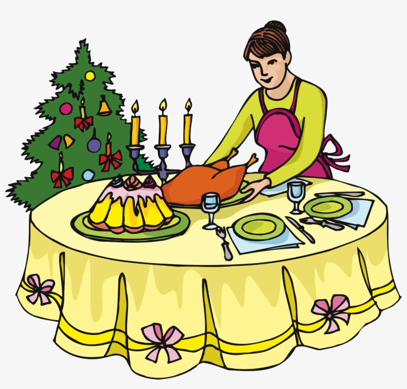 Dinner - Set The Table Clipart, transparent png #1859748