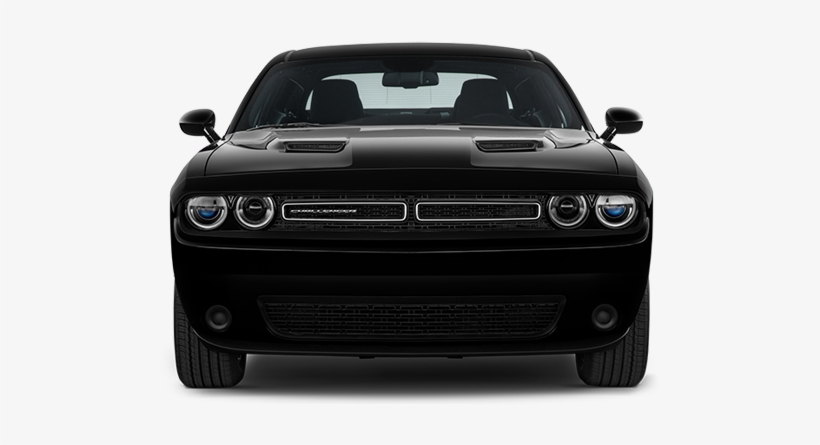 Front View Muscle Car Grill Png - 2016 Dodge Challenger Front, transparent png #1859992