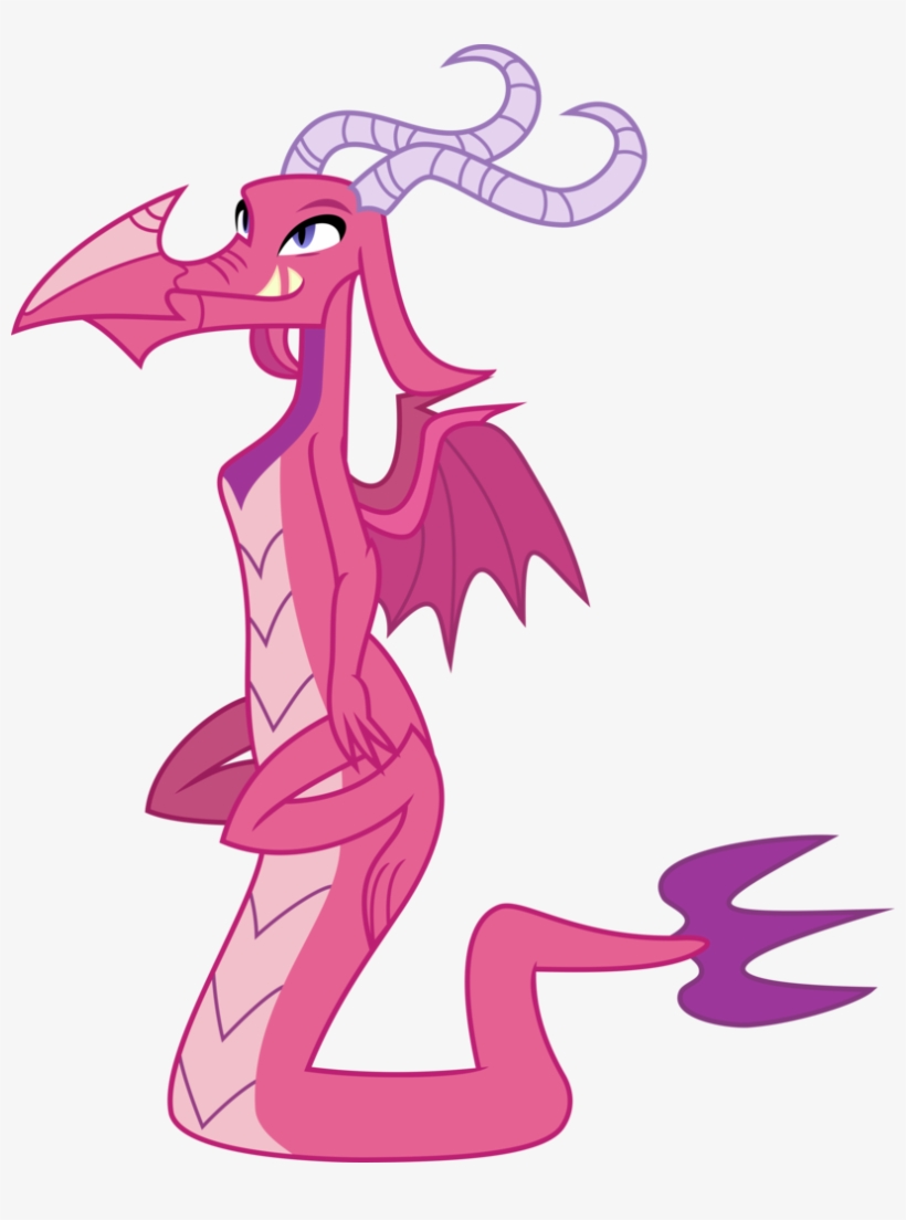 Pink1ejack, Background Dragon, Ballista, Dragon, Dragoness, - My Little Pony Pink Dragon, transparent png #1860178