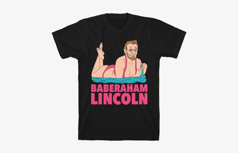 Baberaham Lincoln Mens T-shirt - Ll Take A Potato Chip And Eat, transparent png #1860239
