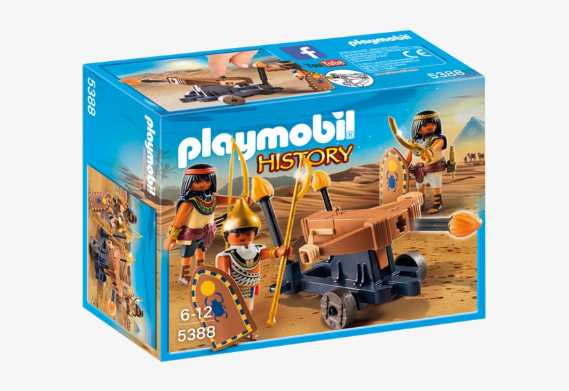 Playmobil Egyptian Troop With Ballista, transparent png #1860311