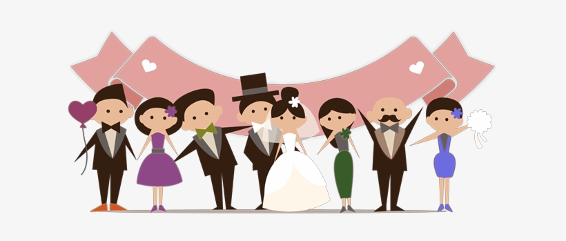 Familia Y Novios Videos De Bodas - Kisspng Wedding Couple Cartoon, transparent png #1860606