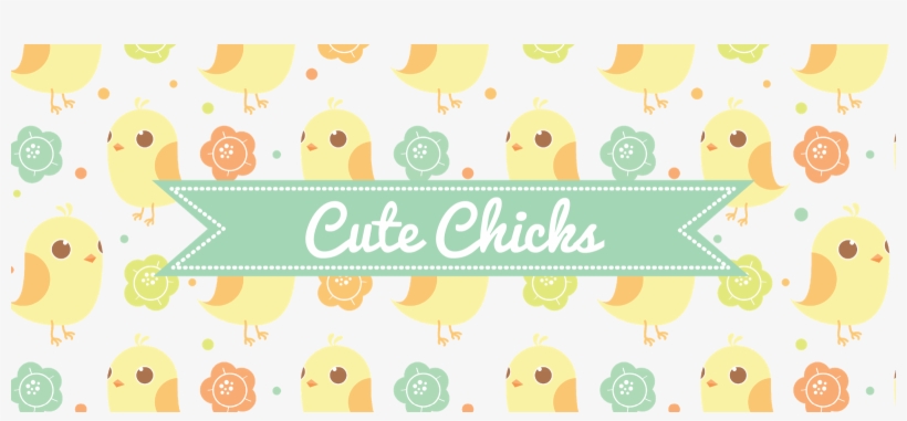 Cute Chicks & Flowers Spring Design - Illustration, transparent png #1860866