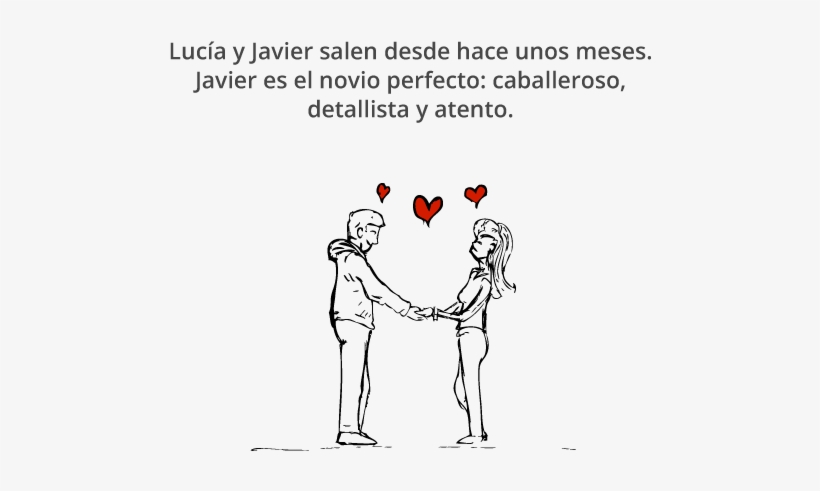 Lucía Y Javier Son Novios Siguiente Escena - Para Un Novio Machista, transparent png #1861114