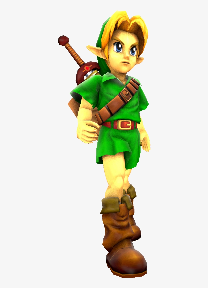 The Legend Of Zelda - Link Ocarina Of Time 3d Png, transparent png #1861342