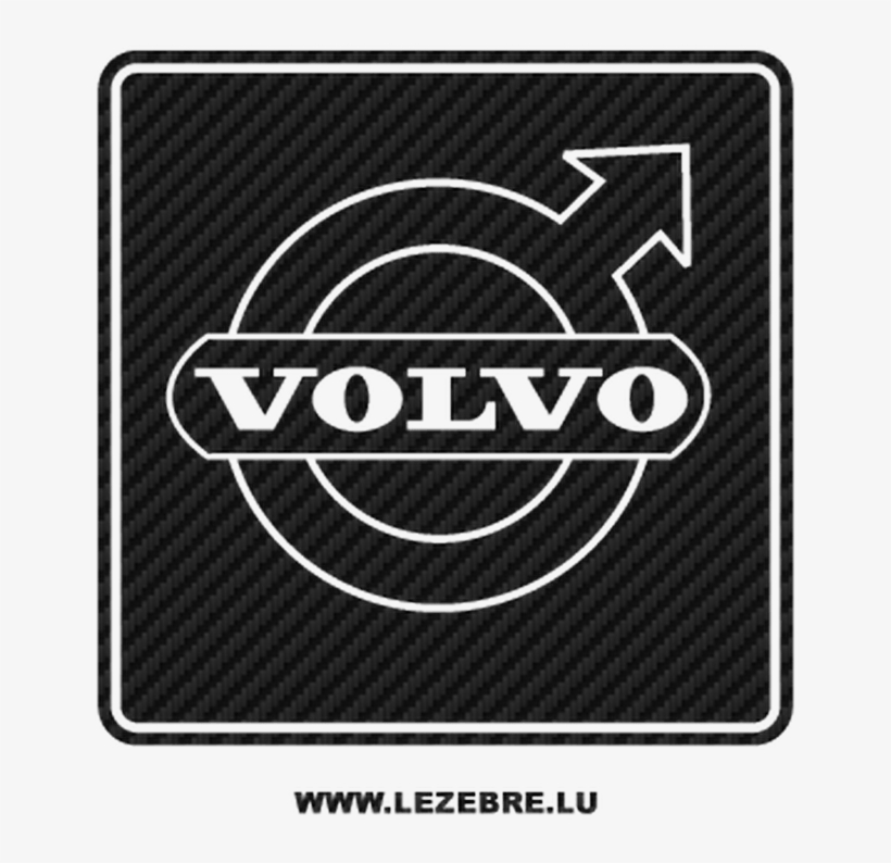 Volvo Logo Carbon Decal - Volvo Logo, transparent png #1861472