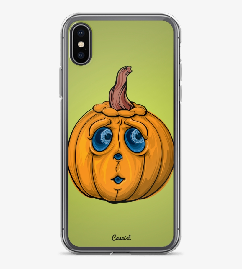 Frightened Cartoon Pumpkin Iphone Case - Halloween-kürbis Runder Magnet 5,1 Cm, transparent png #1861759