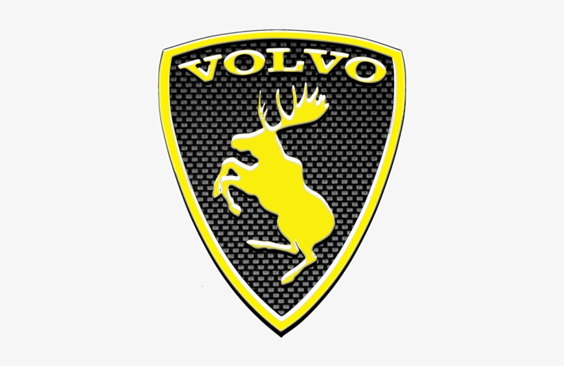 Moose Sticker B Cf2 3d Yellow Volvo - Volvo Prancing Moose Logo, transparent png #1861790