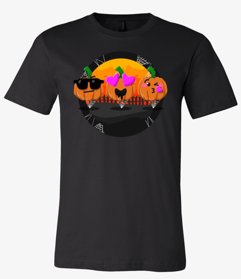 Cartoon Fruit Feeling In Love Pumpkin Face Halloween - T-shirt, transparent png #1861998