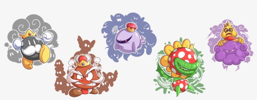 Big Bad Bosses - Petey Piranha And King Boo, transparent png #1862024