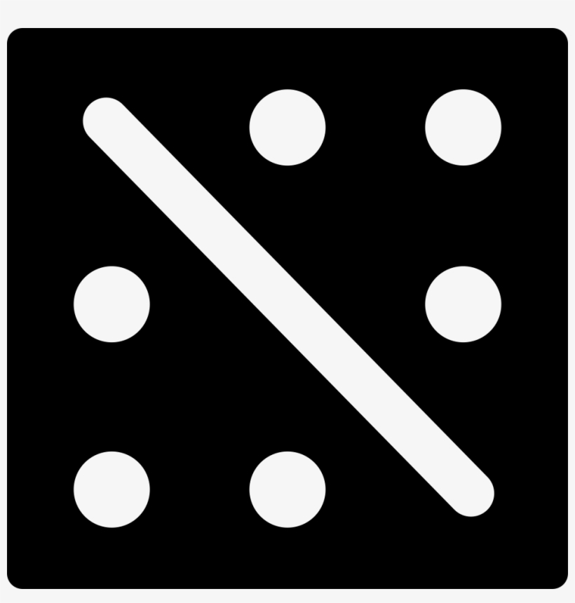 Square With Diagonal Line And Dots Comments - Diagonal, transparent png #1862409