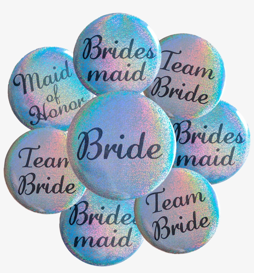 16 Silver Sparkling Glitter Bachelorette Buttons Badge - 16 Silver Sparkling Glitter Bachelorette Buttons -, transparent png #1862822