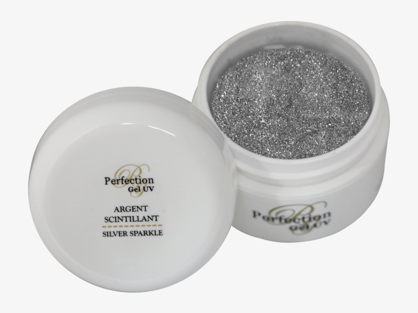 Gel Nails Silver Sparkle Opaque - Eye Shadow, transparent png #1862992