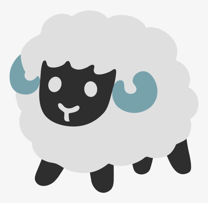 Goat - Sheep Emoji On Android, transparent png #1863455