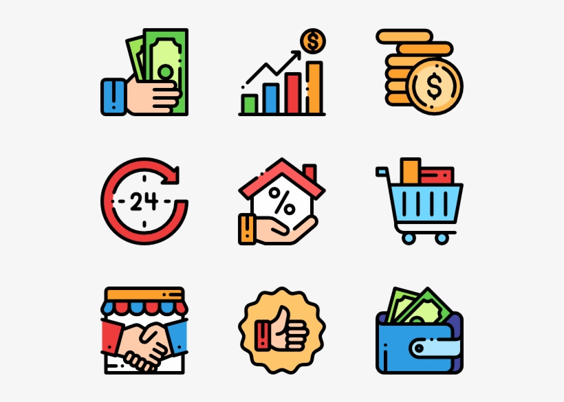 Sales 50 Icons - Stock Illustration, transparent png #1864009