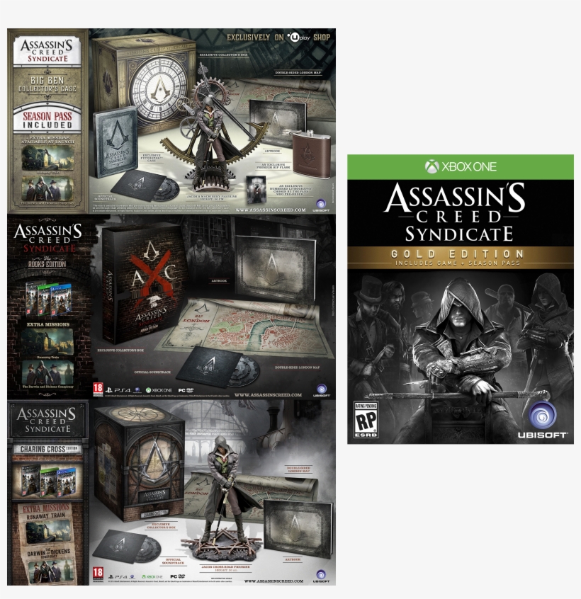 Assassin's Creed Syndicate Will Be Available Worldwide - Assassins Creed Syndicate - Big Ben Collectors Edition, transparent png #1864344