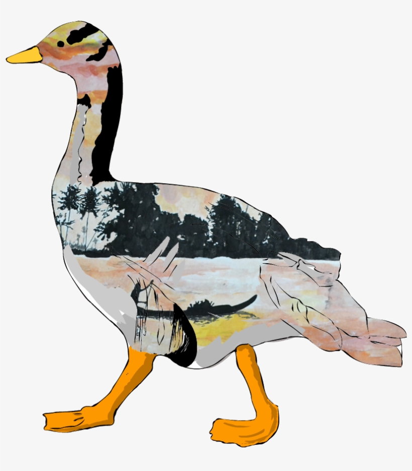 Bar Head Goose Sunset Overlay - Bird, transparent png #1864649