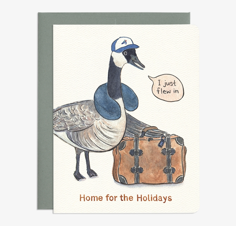 Home For The Holidays Goose - Holiday Goose, transparent png #1864671