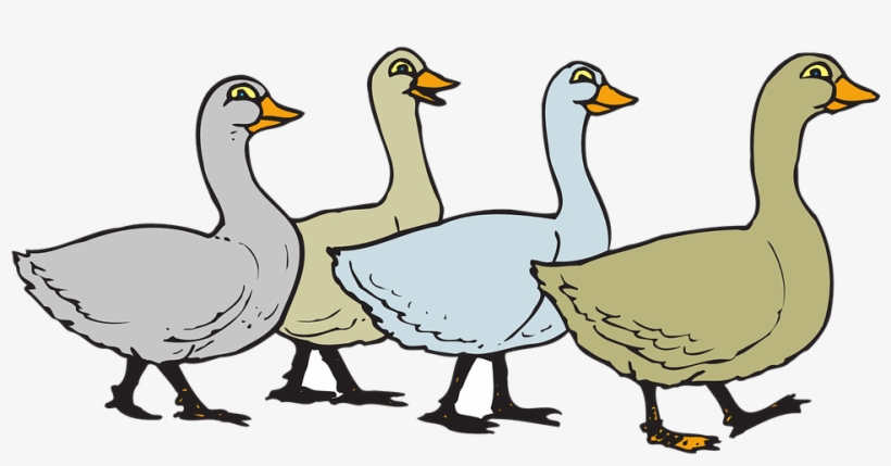 Geese Migration Clipart Png Format - Clip Art Geese, transparent png #1864979