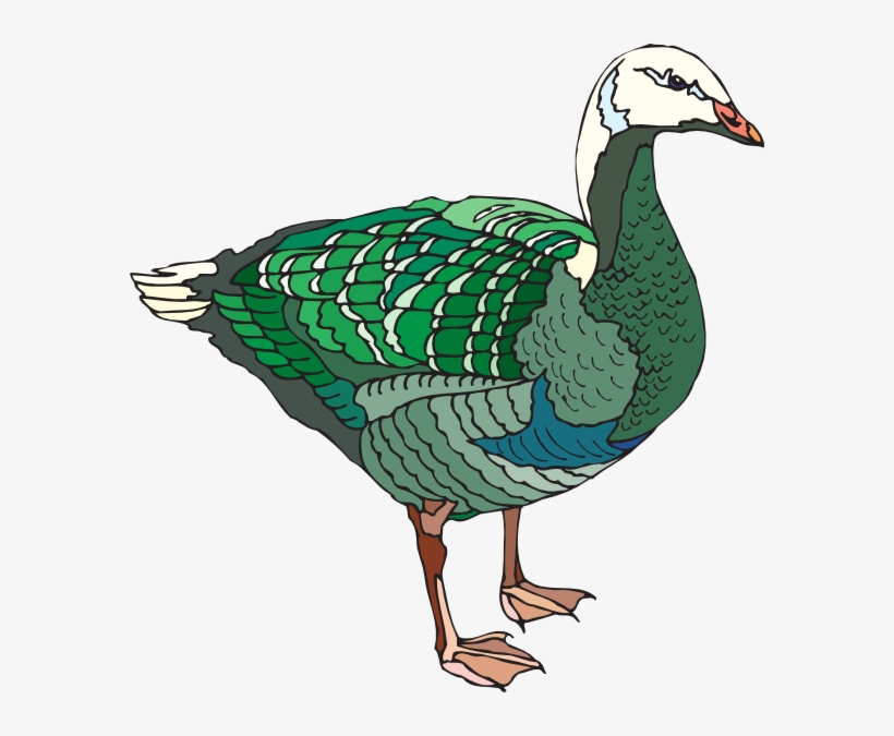 How To Set Use Green And White Goose Clipart, transparent png #1865150