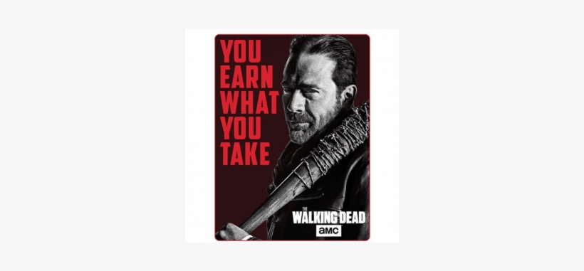 Quick View - Walking Dead Negan Polar Fleece Sherpa Blanket, transparent png #1865156