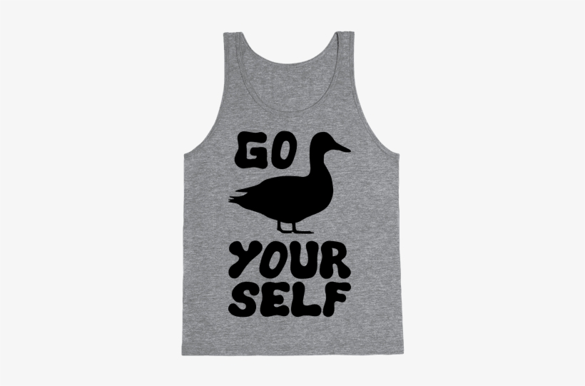 Go Duck Yourself Tank Top - Christmas Workout Shirt, transparent png #1865209
