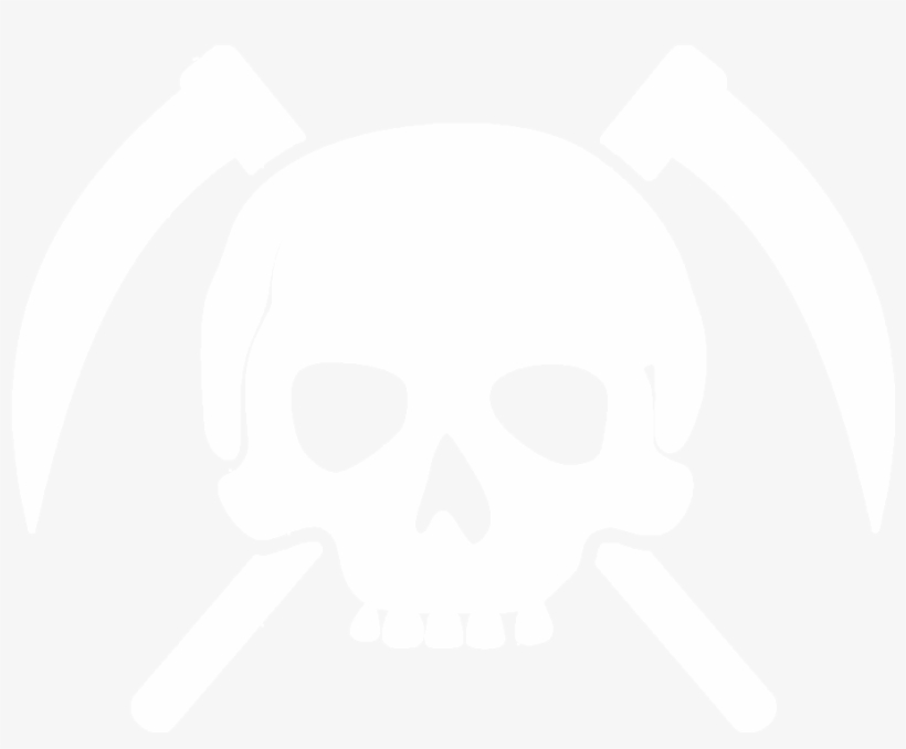 Scythe Saga Records - Skull And Crossed Scythes, transparent png #1865240