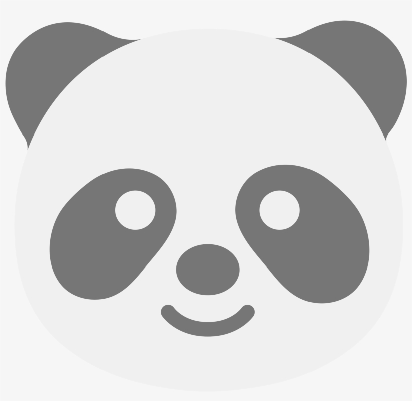 Open - Panda Emoji Coloring Pages, transparent png #1865267