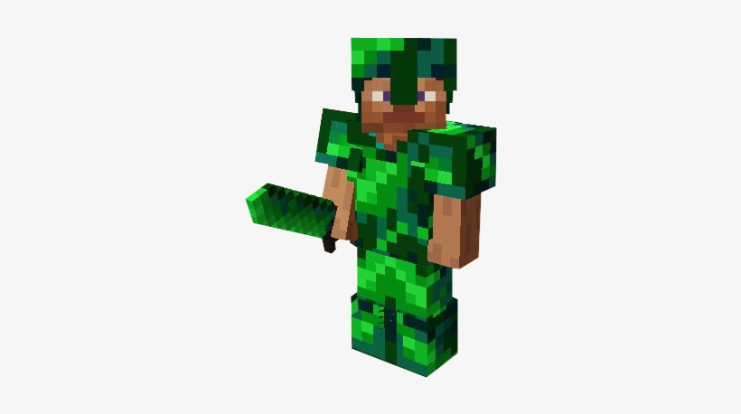 Emerald Armor - Minecraft Emerald Armor Orespawn, transparent png #1865302