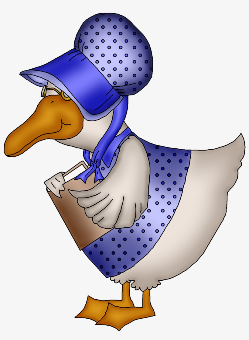 Goose Clipart Illustration - Old Mother Goose Clipart, transparent png #1865331