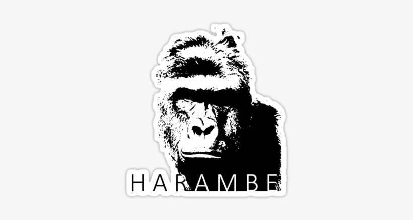 A Tribute To Harambe - Harambe Vintage T-shirt, transparent png #1865528