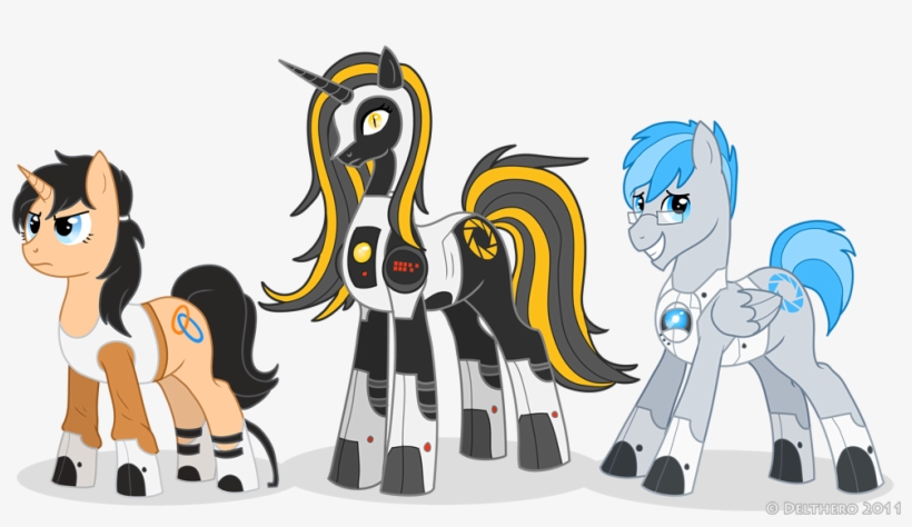 Delthero, Chell, Delthero, Glados, Long Fall Horseshoe, - Portal Glados X Wheatley, transparent png #1865634