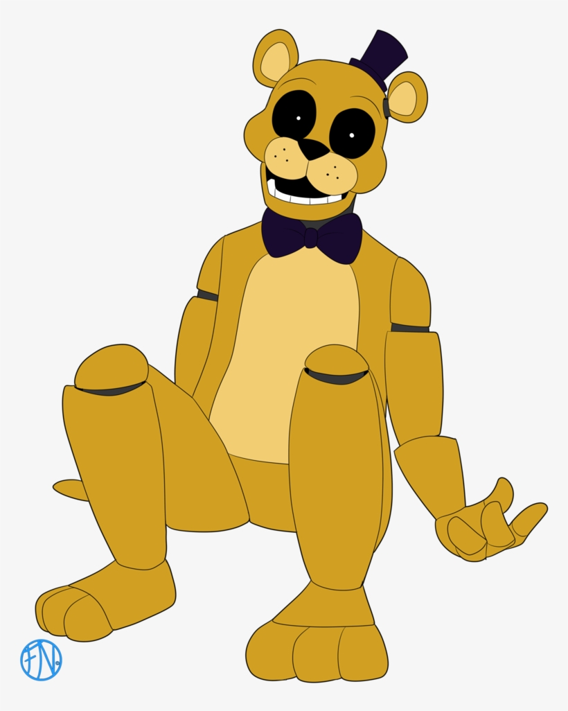 Golden Freddy By Fnafnations Fnaf Night Guards, Pole - Five Nights At Freddy's, transparent png #1865637
