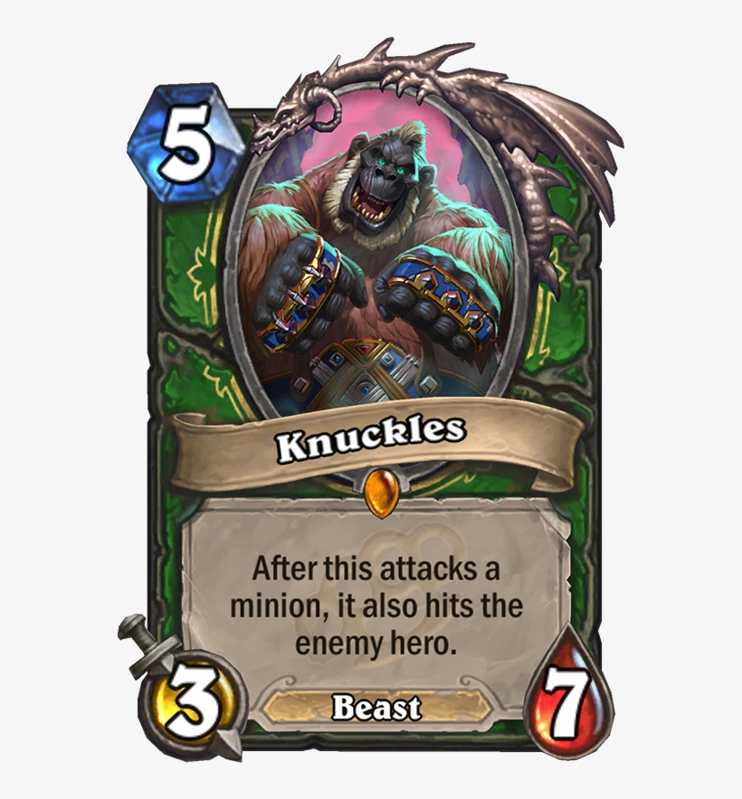 Knuckles Card - Dyn O Matic Hearthstone, transparent png #1865684