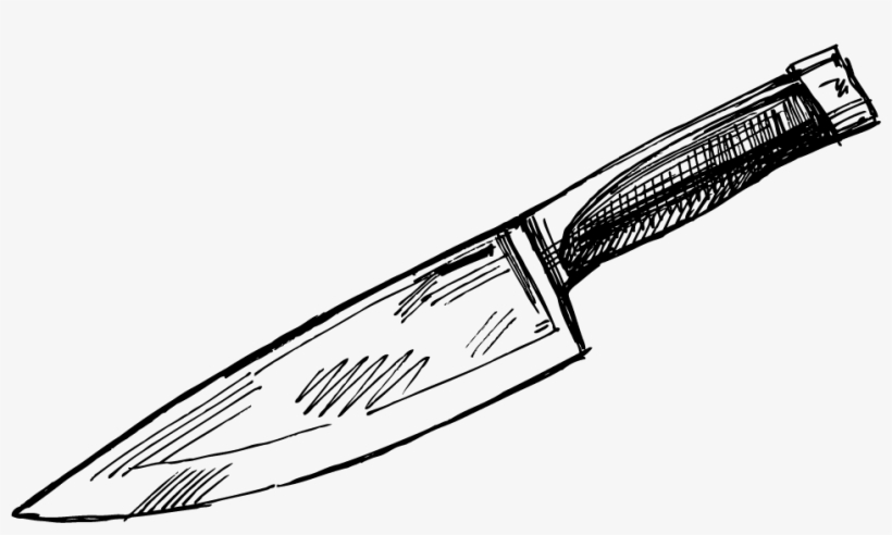 Throwing Knife Kitchen Knife Drawing Chef Knife Drawing Free