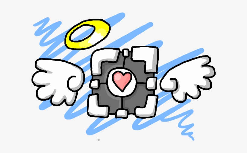 Companion Cube Drawing, transparent png #1866018