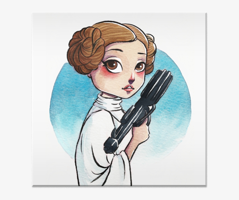 Azulejo Princesa Leia De Sabrina Erasna - Leia Organa, transparent png #1867038