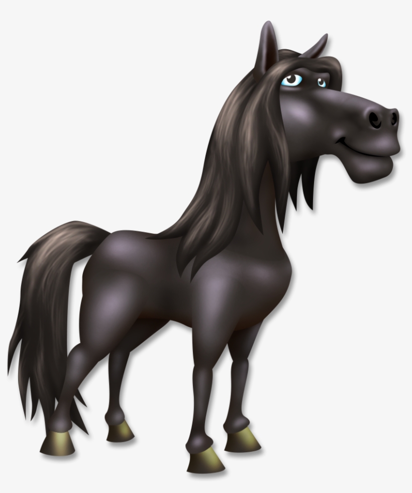 Andalusian Horse - Hay Day Black Horse, transparent png #1867067