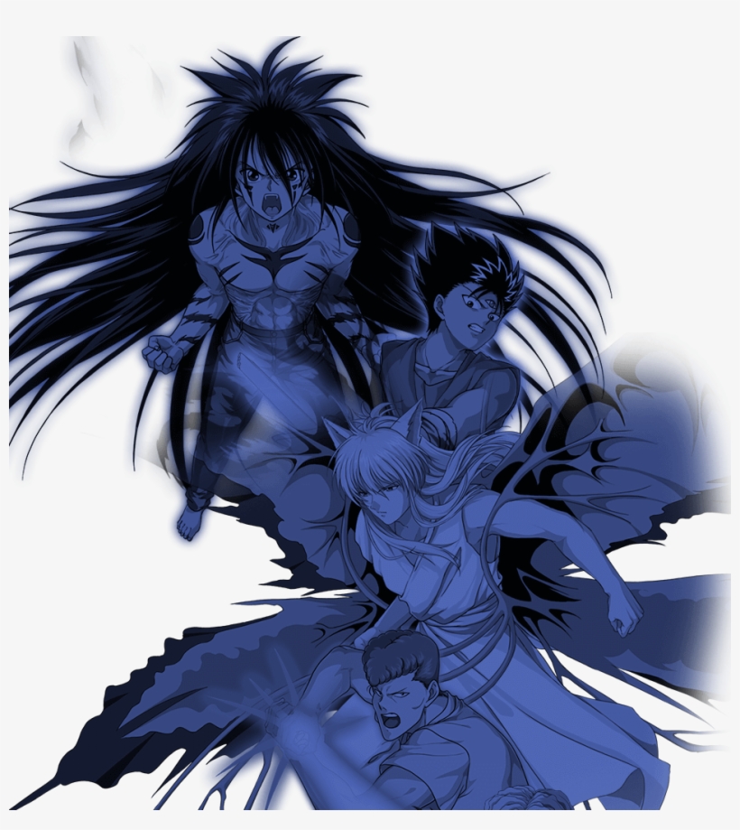 Yu Yu Hakusho Yusuke Urameshi Kazuma Kuwabara Hiei - Illustration, transparent png #1867199