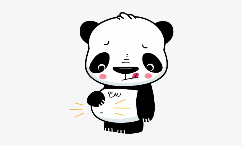 Panda Hilli Kushnir Silly - Pandas Emoji, transparent png #1867261