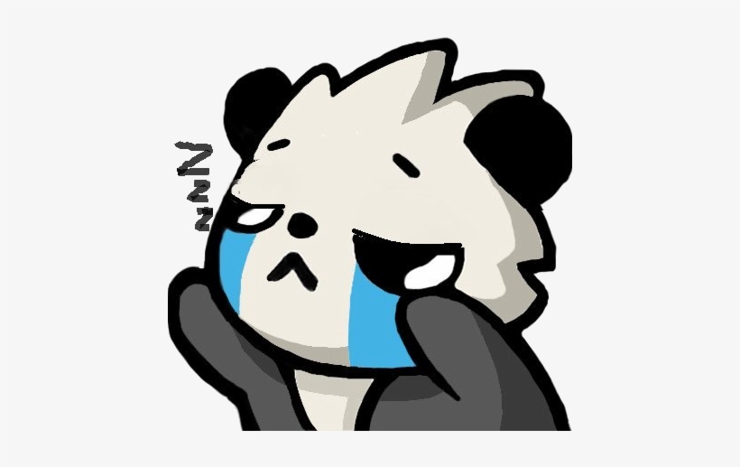 Pandasleepcry Discord Emoji - Panda Emoji Discord Gif, transparent png #1867291