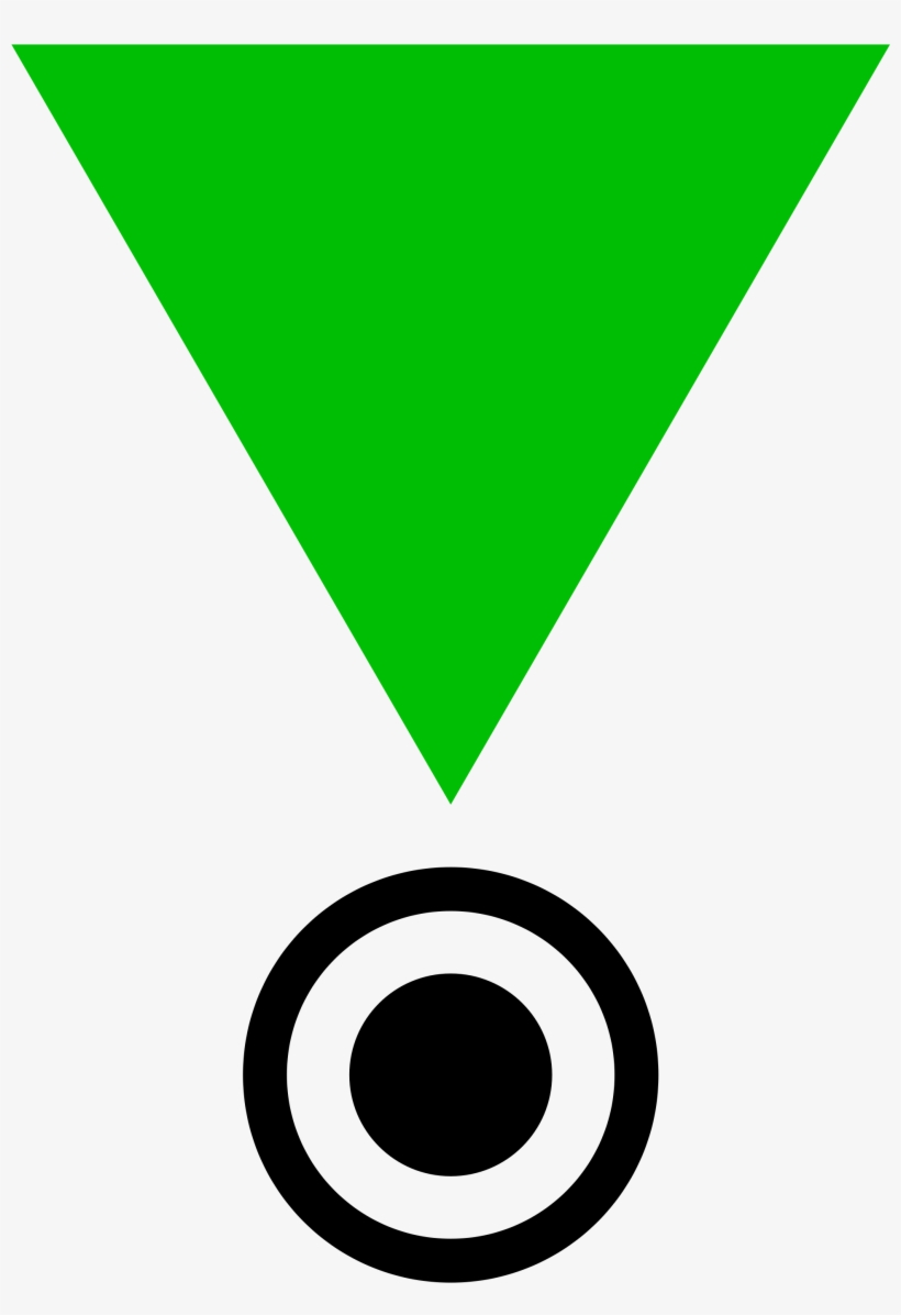 Open - Small Green Triangle Symbol, transparent png #1867295
