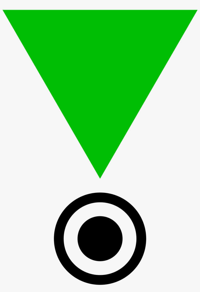 Open - Small Green Triangle Symbol, transparent png #1867295