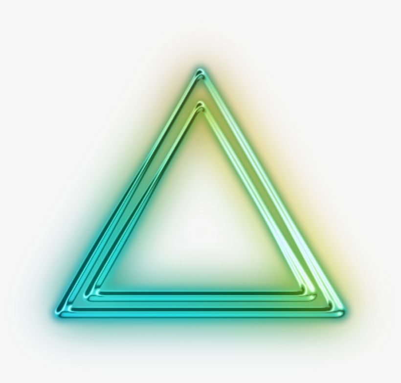 Neon Triangle Png - Triangle Png For Editing, transparent png #1867324
