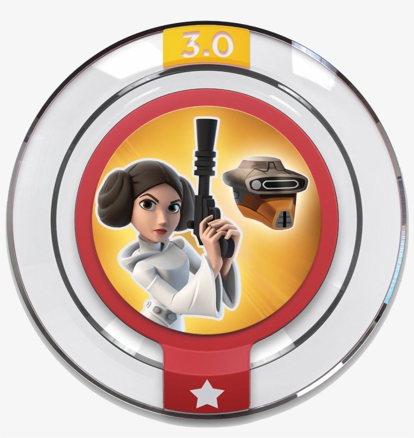 Princess Leia Boushh Disguise Power Disc - Disney Infinity 3.0 Edition: Star Wars Rise Against, transparent png #1867345
