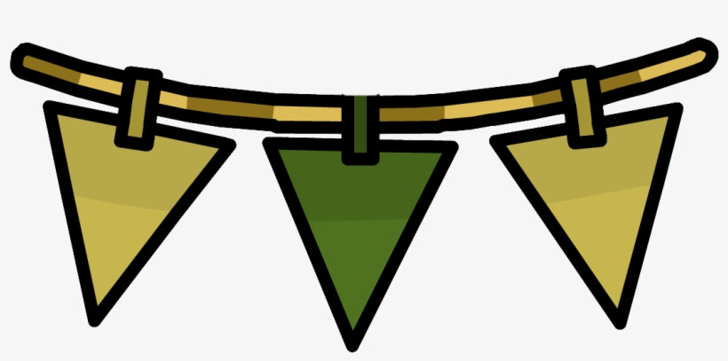 Green Triangle Pennants Furniture Icon Id 2001, transparent png #1867368