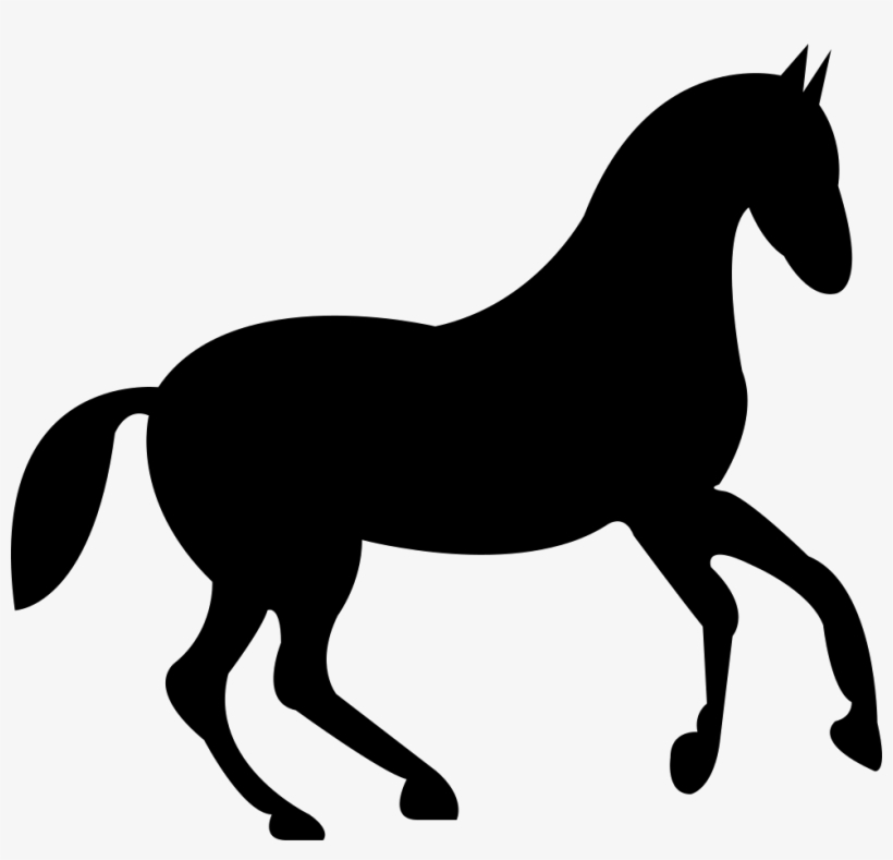 Dancing Race Black Horse Comments - Horse Running Rider Silhouette, transparent png #1867477