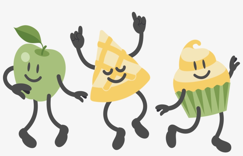 Dance Party Apple Clip Art - Dance Party Clip Art, transparent png #1868036